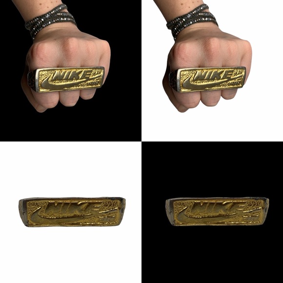 Vintage Other - Vintage Nike Air Cast Metal 3-Finger Ring